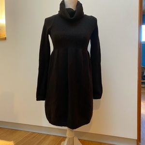 Vince Brown Turtleneck Dress